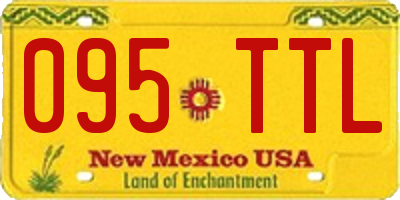 NM license plate 095TTL