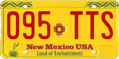 NM license plate 095TTS