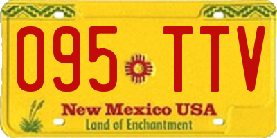 NM license plate 095TTV