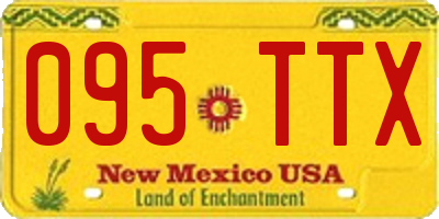 NM license plate 095TTX
