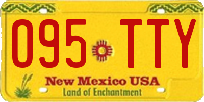 NM license plate 095TTY