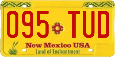 NM license plate 095TUD