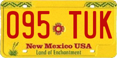 NM license plate 095TUK