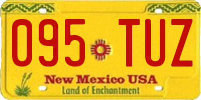 NM license plate 095TUZ