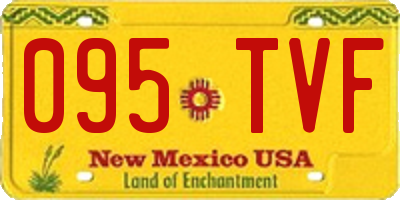 NM license plate 095TVF