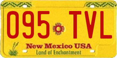 NM license plate 095TVL