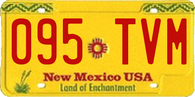 NM license plate 095TVM