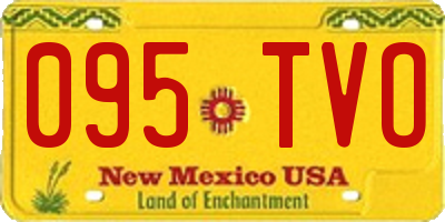 NM license plate 095TVO