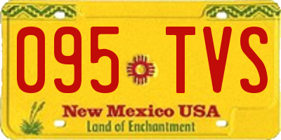 NM license plate 095TVS