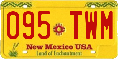 NM license plate 095TWM