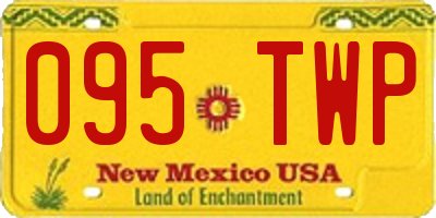 NM license plate 095TWP