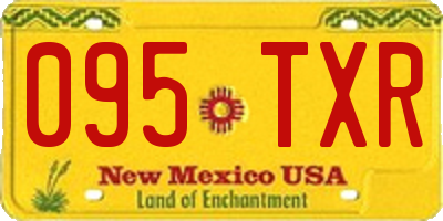 NM license plate 095TXR