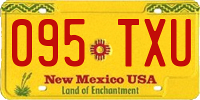 NM license plate 095TXU