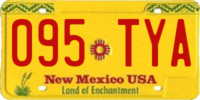 NM license plate 095TYA