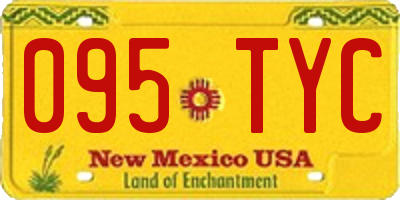 NM license plate 095TYC