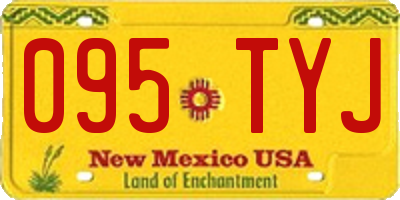 NM license plate 095TYJ