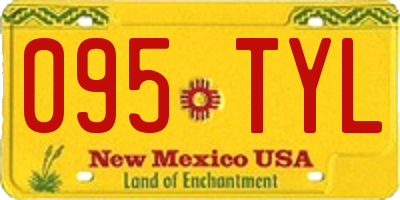 NM license plate 095TYL