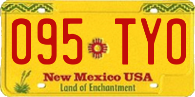NM license plate 095TYO
