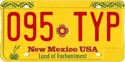 NM license plate 095TYP