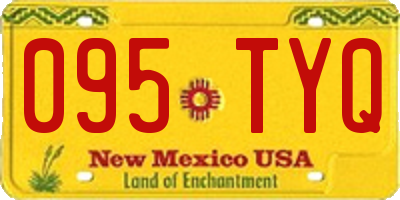 NM license plate 095TYQ