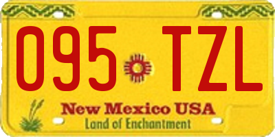 NM license plate 095TZL