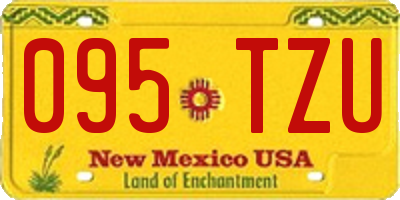 NM license plate 095TZU