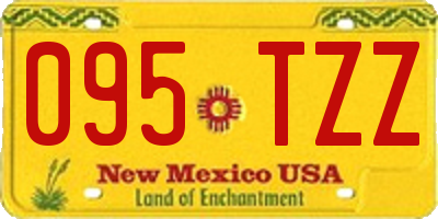 NM license plate 095TZZ