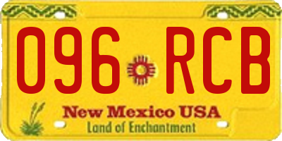NM license plate 096RCB