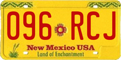 NM license plate 096RCJ