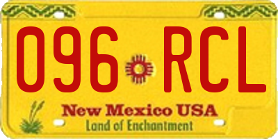 NM license plate 096RCL