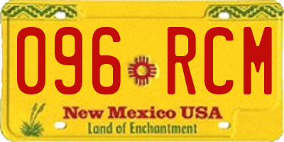 NM license plate 096RCM