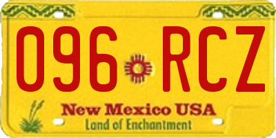NM license plate 096RCZ