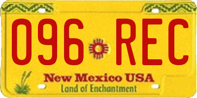 NM license plate 096REC