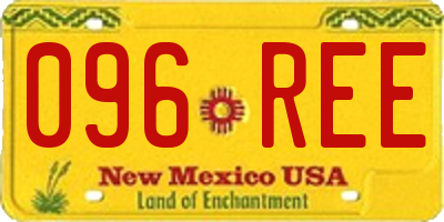 NM license plate 096REE