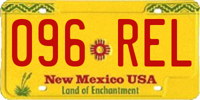 NM license plate 096REL