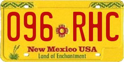 NM license plate 096RHC