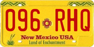 NM license plate 096RHQ