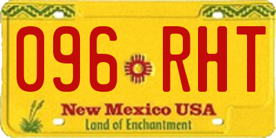 NM license plate 096RHT