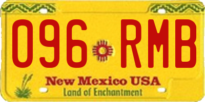 NM license plate 096RMB