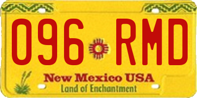 NM license plate 096RMD