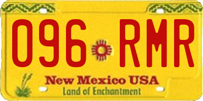 NM license plate 096RMR