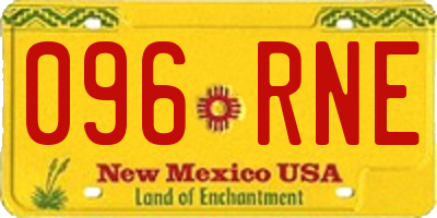 NM license plate 096RNE