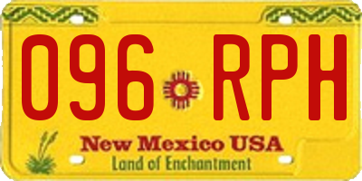 NM license plate 096RPH