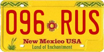 NM license plate 096RUS