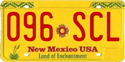 NM license plate 096SCL