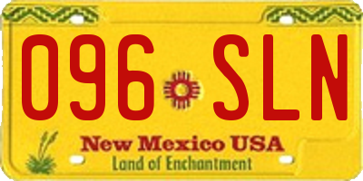 NM license plate 096SLN