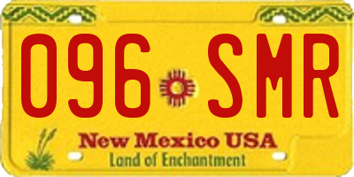 NM license plate 096SMR