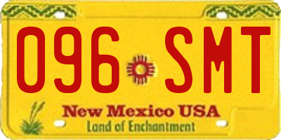 NM license plate 096SMT