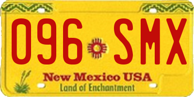 NM license plate 096SMX