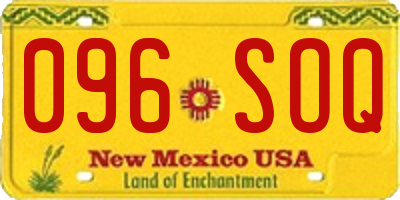 NM license plate 096SOQ